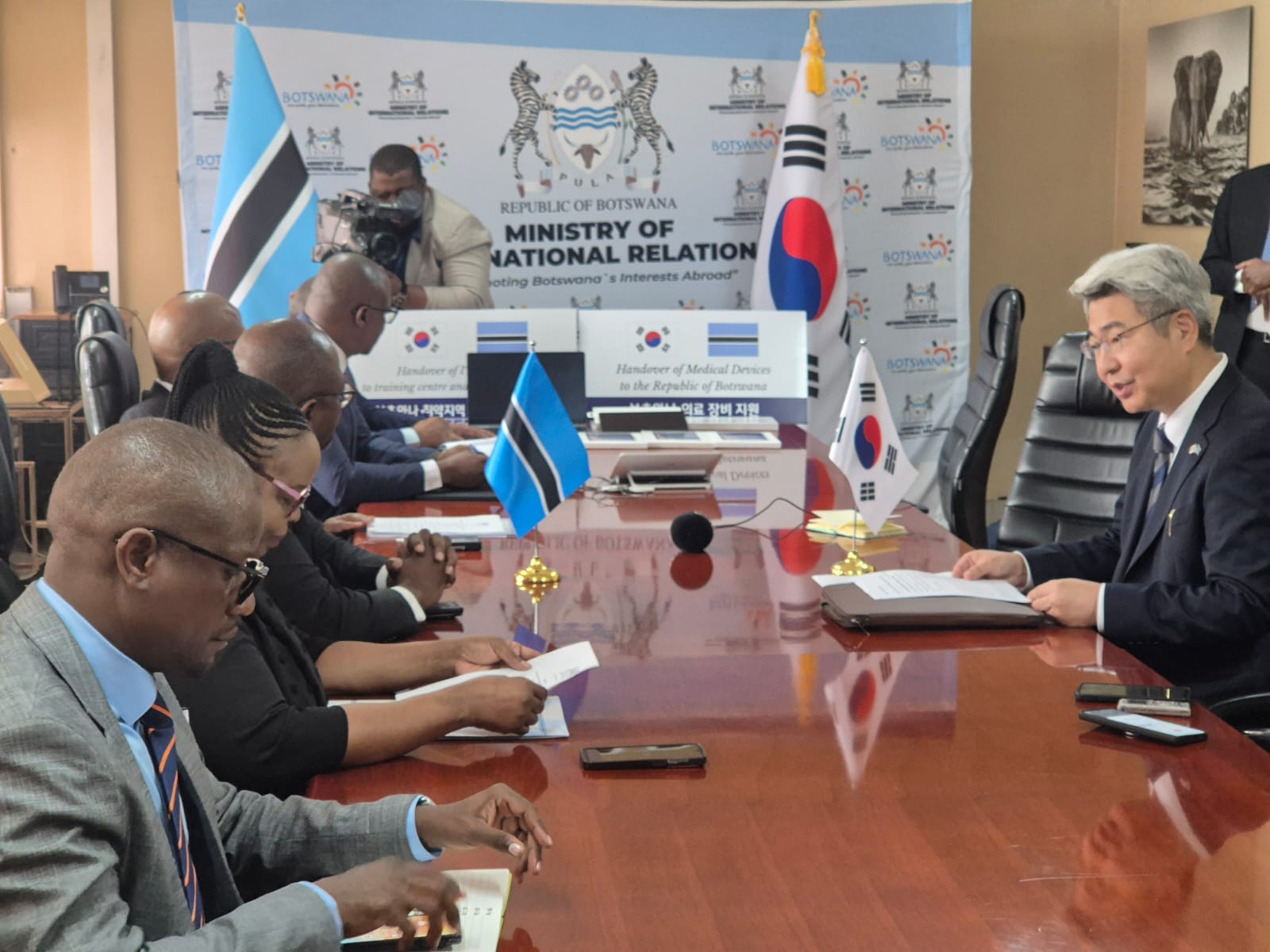 양동한 대사, 보츠와나 소규모 무상원조 기증식 참석(3.4)